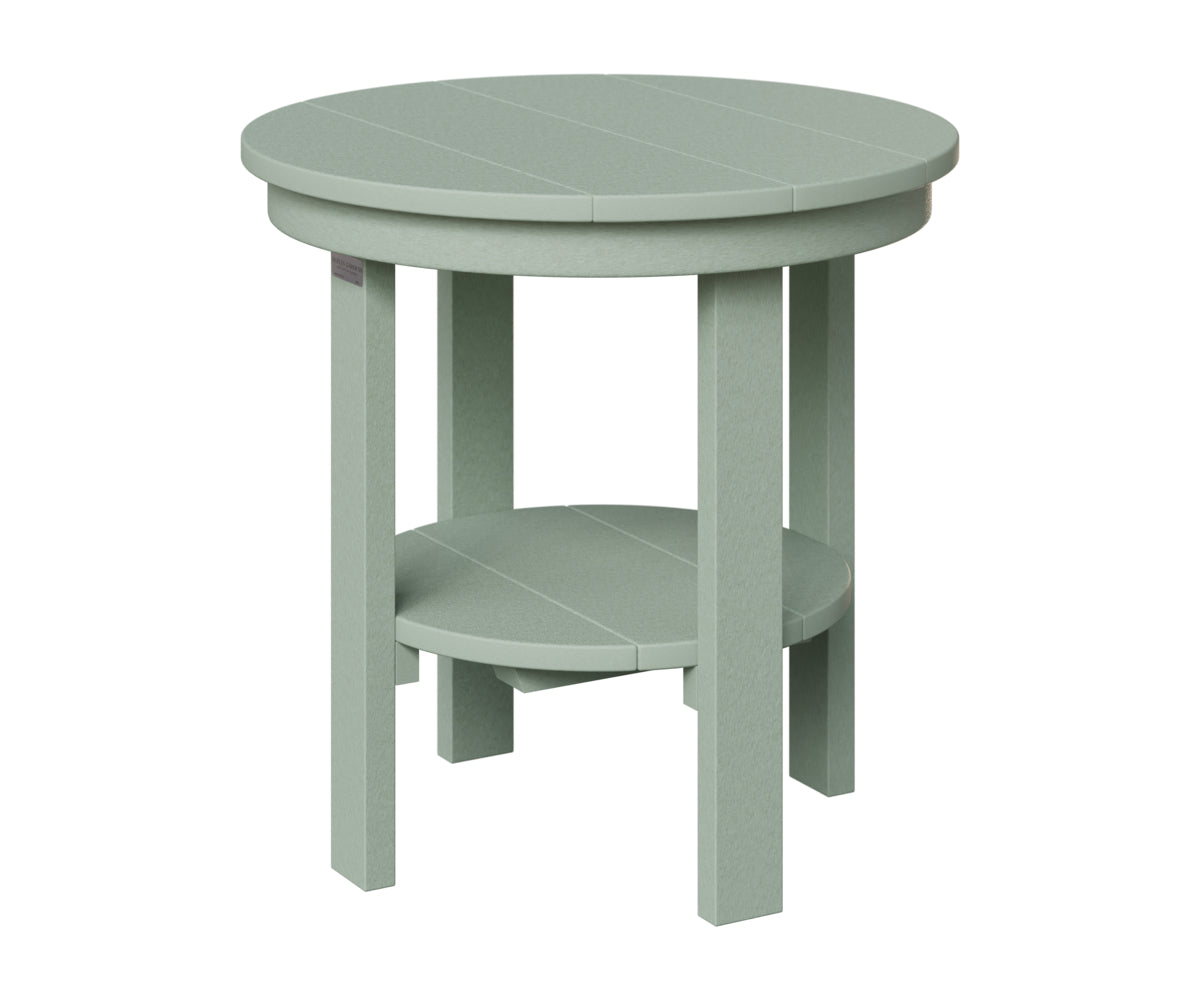 Berlin Gardens Outdoor Poly Lumber Round End Dining Table