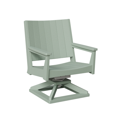 Berlin Gardens Mayhew Chat Poly Lumber Swivel Rocker