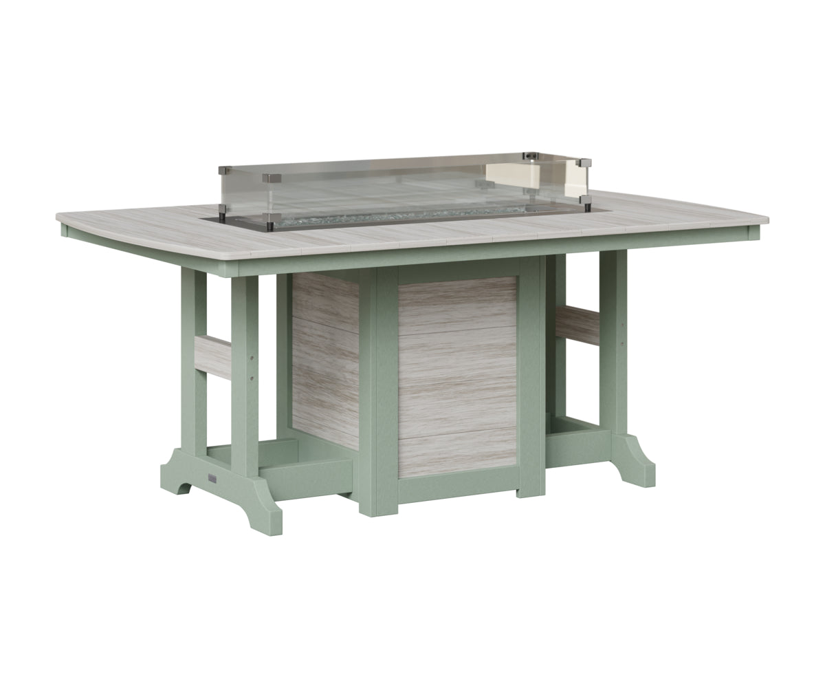 Berlin Gardens Garden Classic Fire Pit Poly Lumber Dining Table