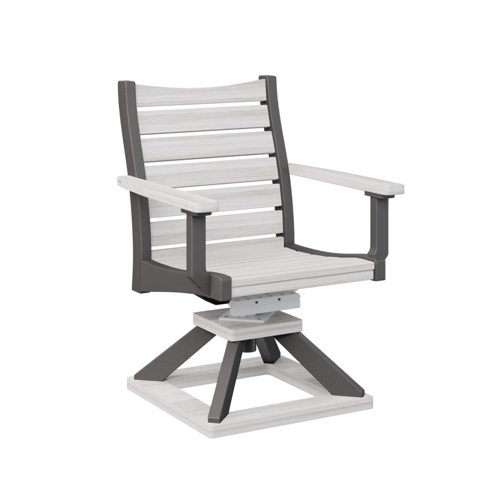 Berlin Gardens Bristol Swivel Rocker Poly Lumber Dining Chair