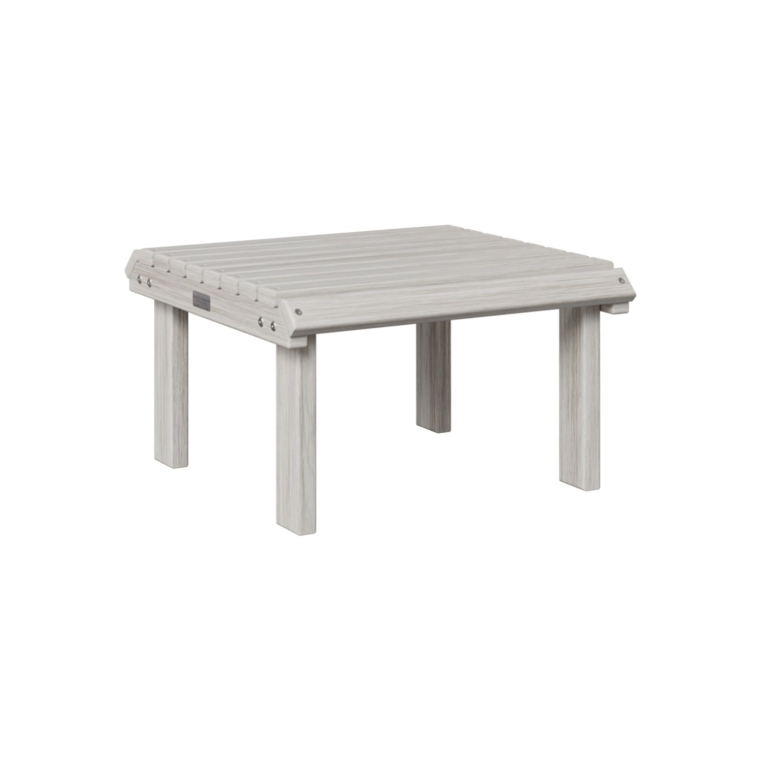 Berlin Gardens Outdoor Poly Lumber Stationary Footstool