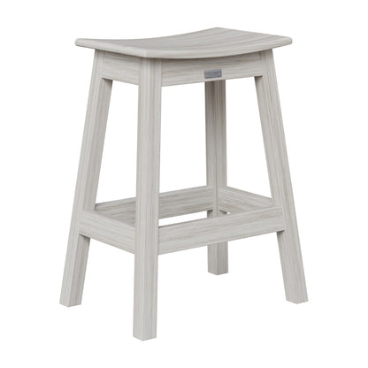 Berlin Gardens Outdoor Saddle Poly Lumber Counter Stool