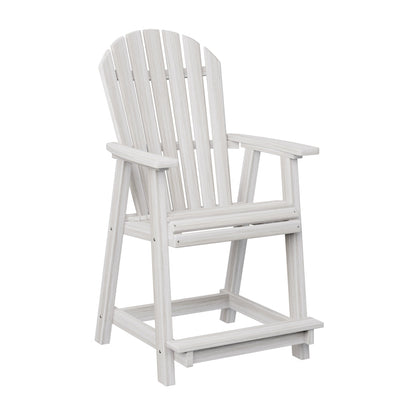 Berlin Gardens Comfo Back Poly Lumber Counter Chair