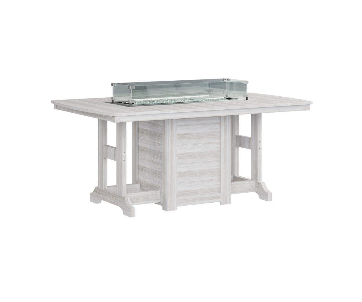 Berlin Gardens Garden Classic Fire Pit Poly Lumber Dining Table