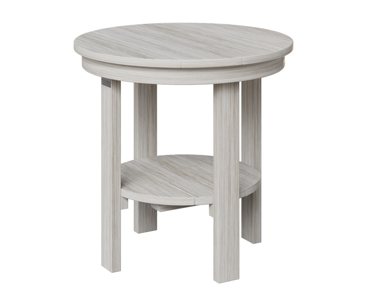 Berlin Gardens Outdoor Poly Lumber Round End Dining Table