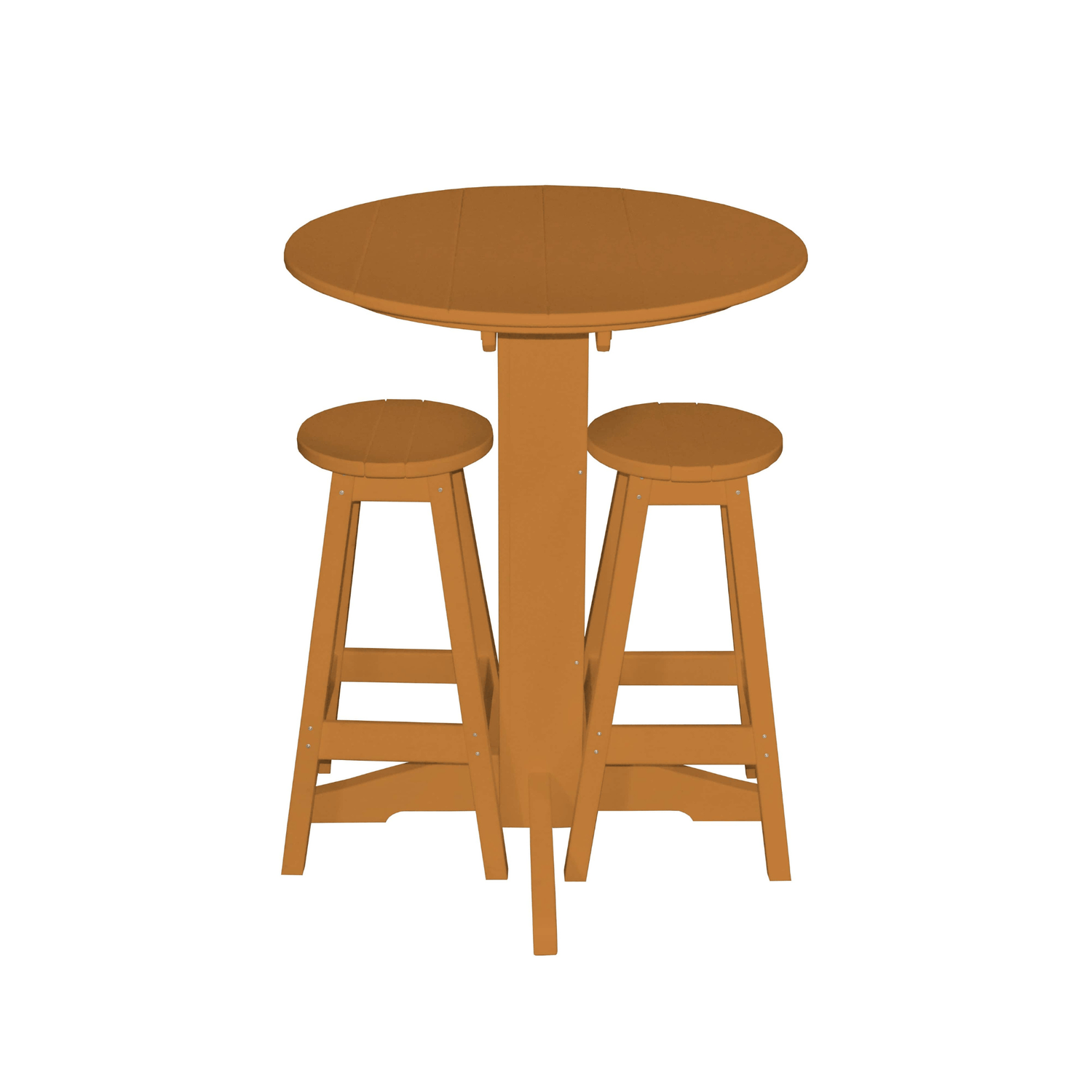 Keystone Amish Co. Sierra 2 Person Poly Round Bar Dining Set