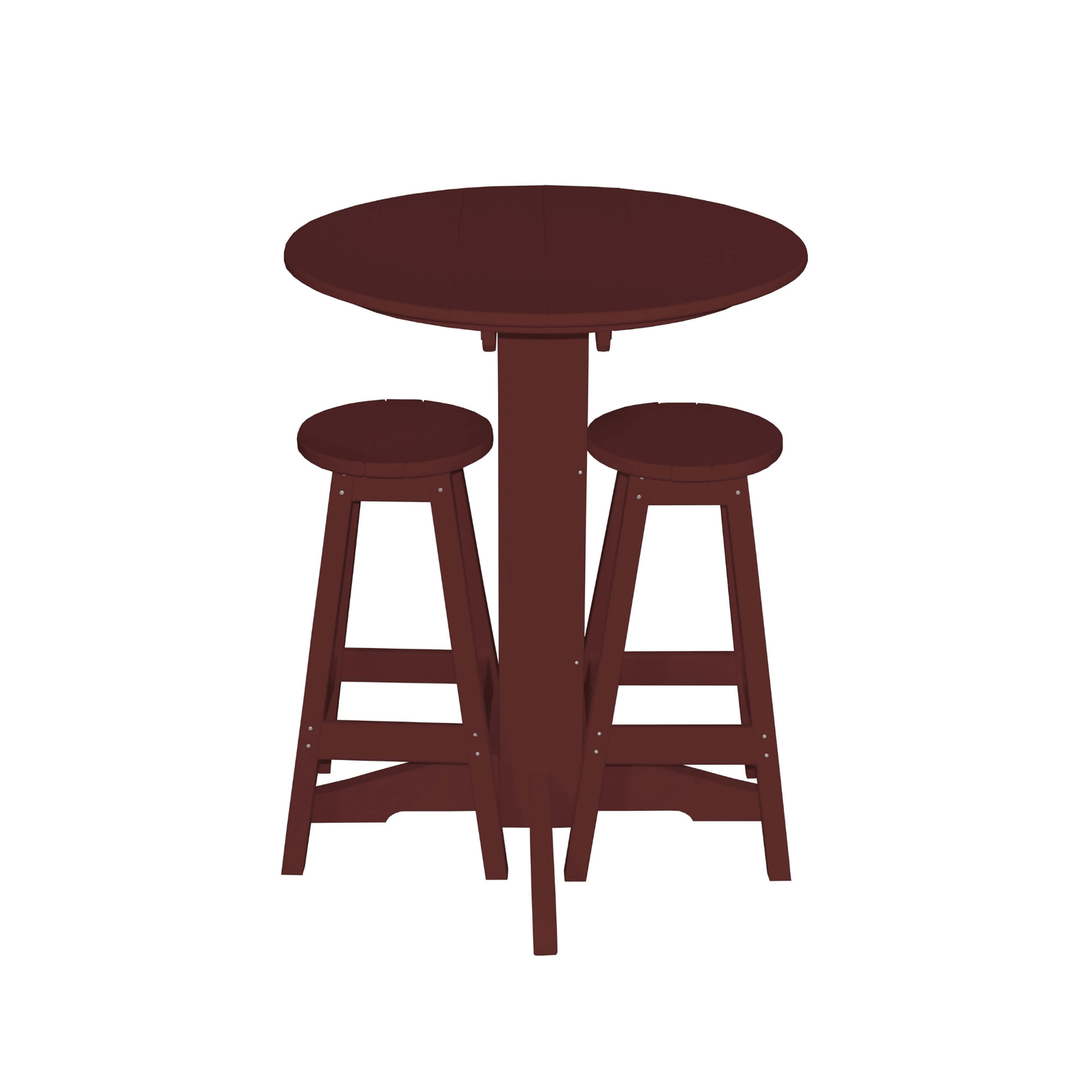 Keystone Amish Co. Sierra 2 Person Poly Round Bar Dining Set