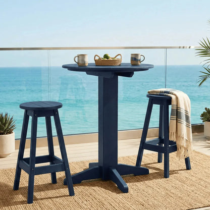 Keystone Amish Co. Sierra 2 Person Poly Round Bar Dining Set