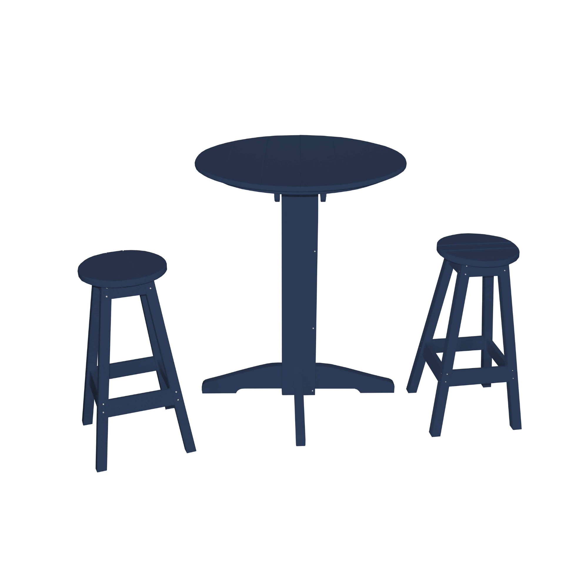 Keystone Amish Co. Sierra 2 Person Poly Round Bar Dining Set