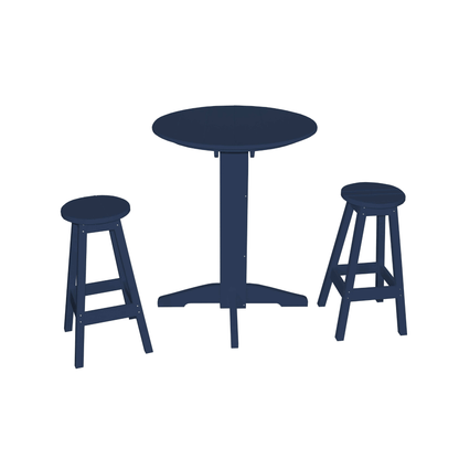 Keystone Amish Co. Sierra 2 Person Poly Round Bar Dining Set