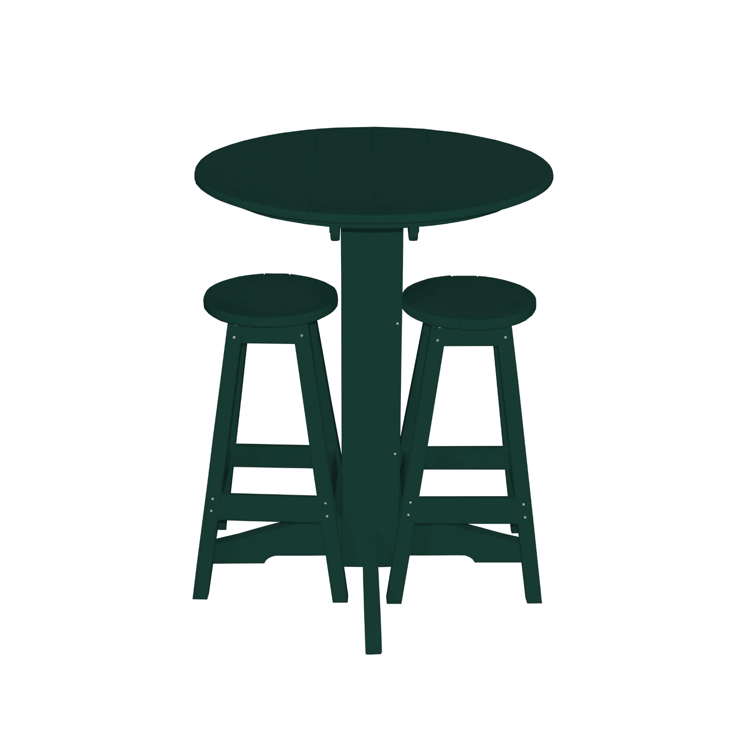 Keystone Amish Co. Sierra 2 Person Poly Round Bar Dining Set