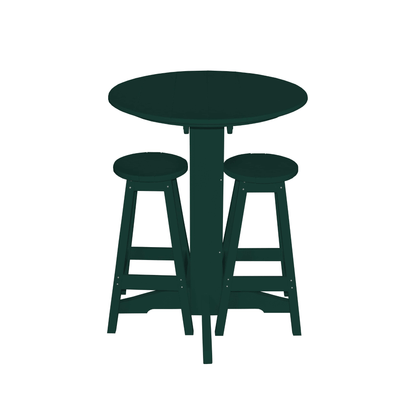 Keystone Amish Co. Sierra 2 Person Poly Round Bar Dining Set