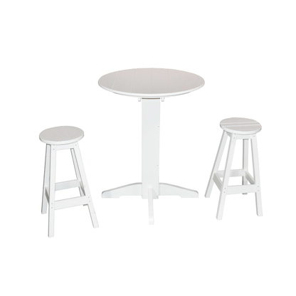 Keystone Amish Co. Sierra 2 Person Poly Round Bar Dining Set