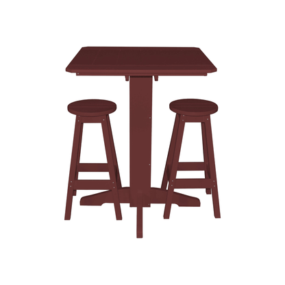 Keystone Amish Co. Sierra 3-Piece Poly Outdoor Bar Set