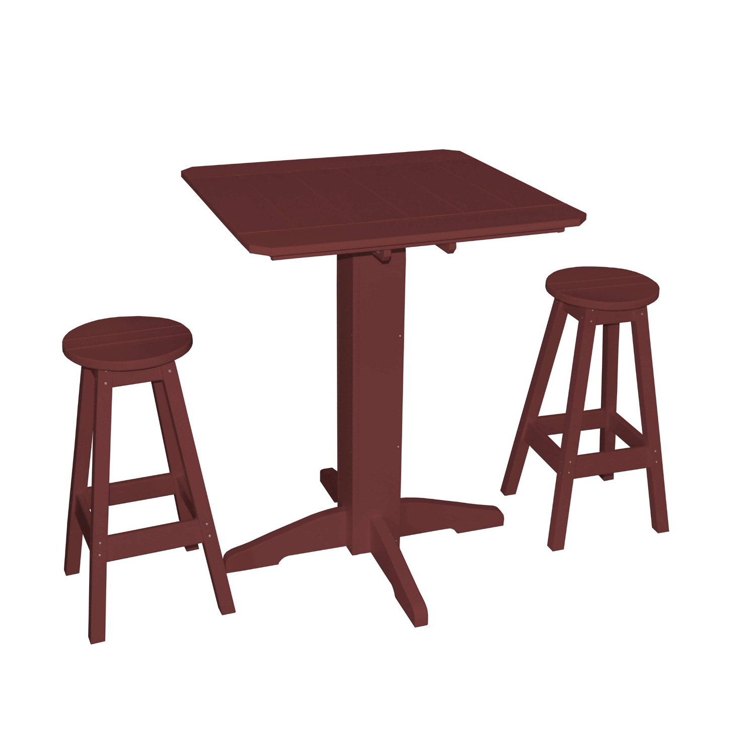 Keystone Amish Co. Sierra 3-Piece Poly Outdoor Bar Set