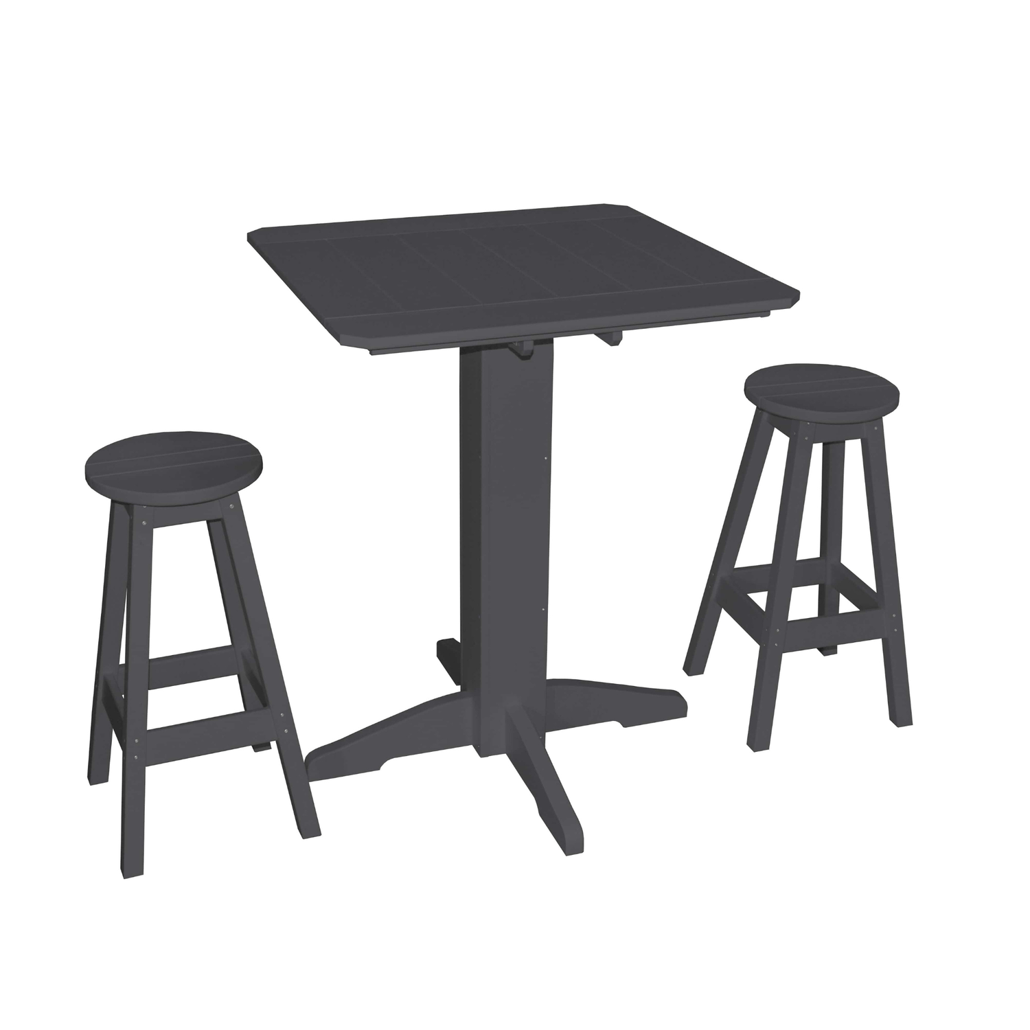 Keystone Amish Co. Sierra 3-Piece Poly Outdoor Bar Set