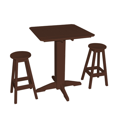 Keystone Amish Co. Sierra 3-Piece Poly Outdoor Bar Set