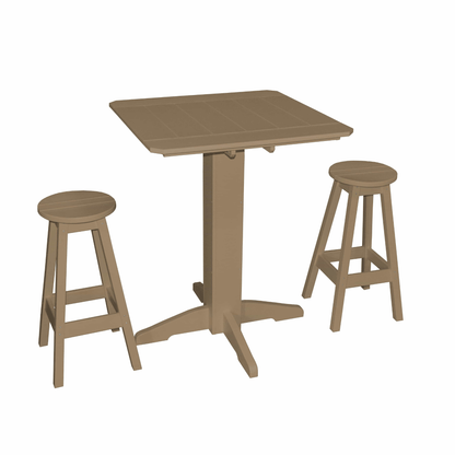 Keystone Amish Co. Sierra 3-Piece Poly Outdoor Bar Set