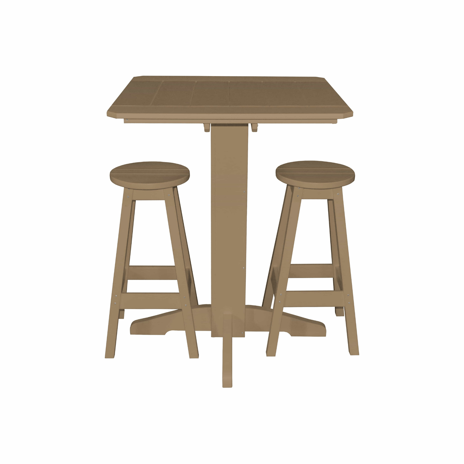 Keystone Amish Co. Sierra 3-Piece Poly Outdoor Bar Set