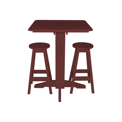 Keystone Amish Co. Sierra 3-Piece Poly Outdoor Bar Set