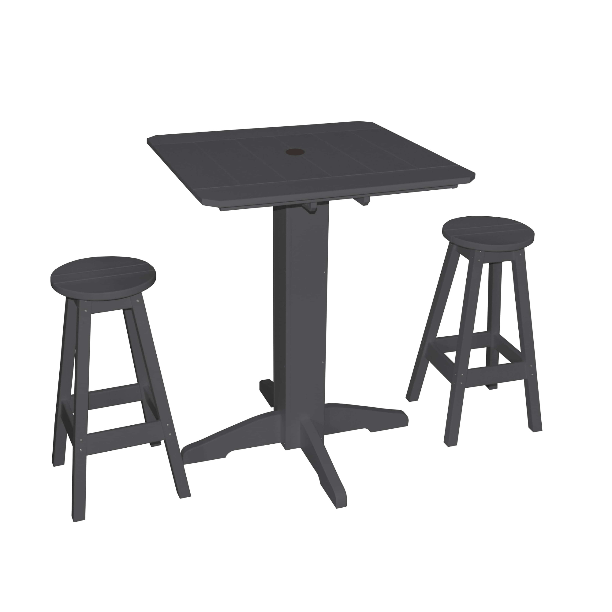 Keystone Amish Co. Sierra 3-Piece Poly Outdoor Bar Set