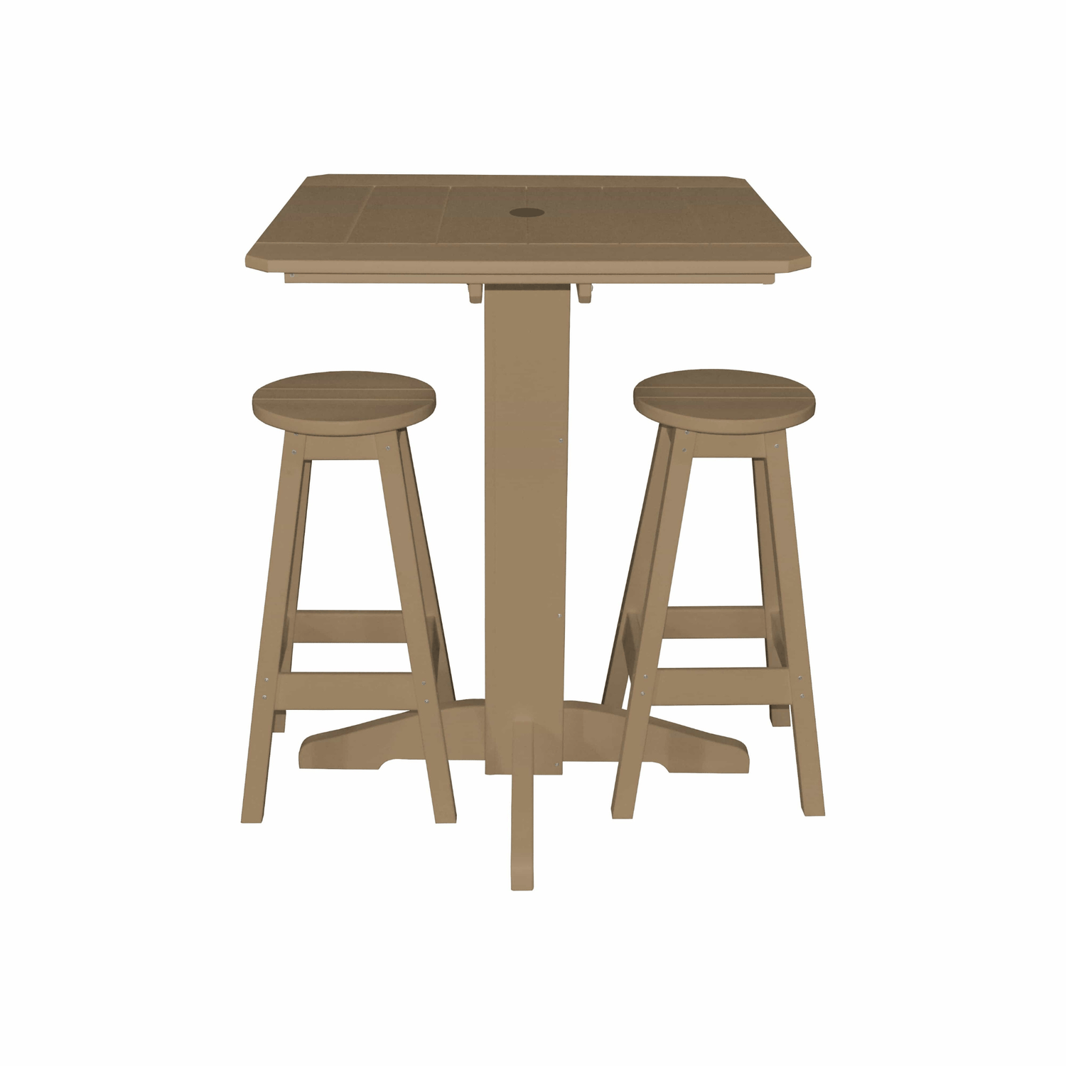 Keystone Amish Co. Sierra 3-Piece Poly Outdoor Bar Set