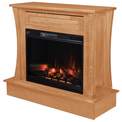 Silverton Wall Fireplace in Natural Stain