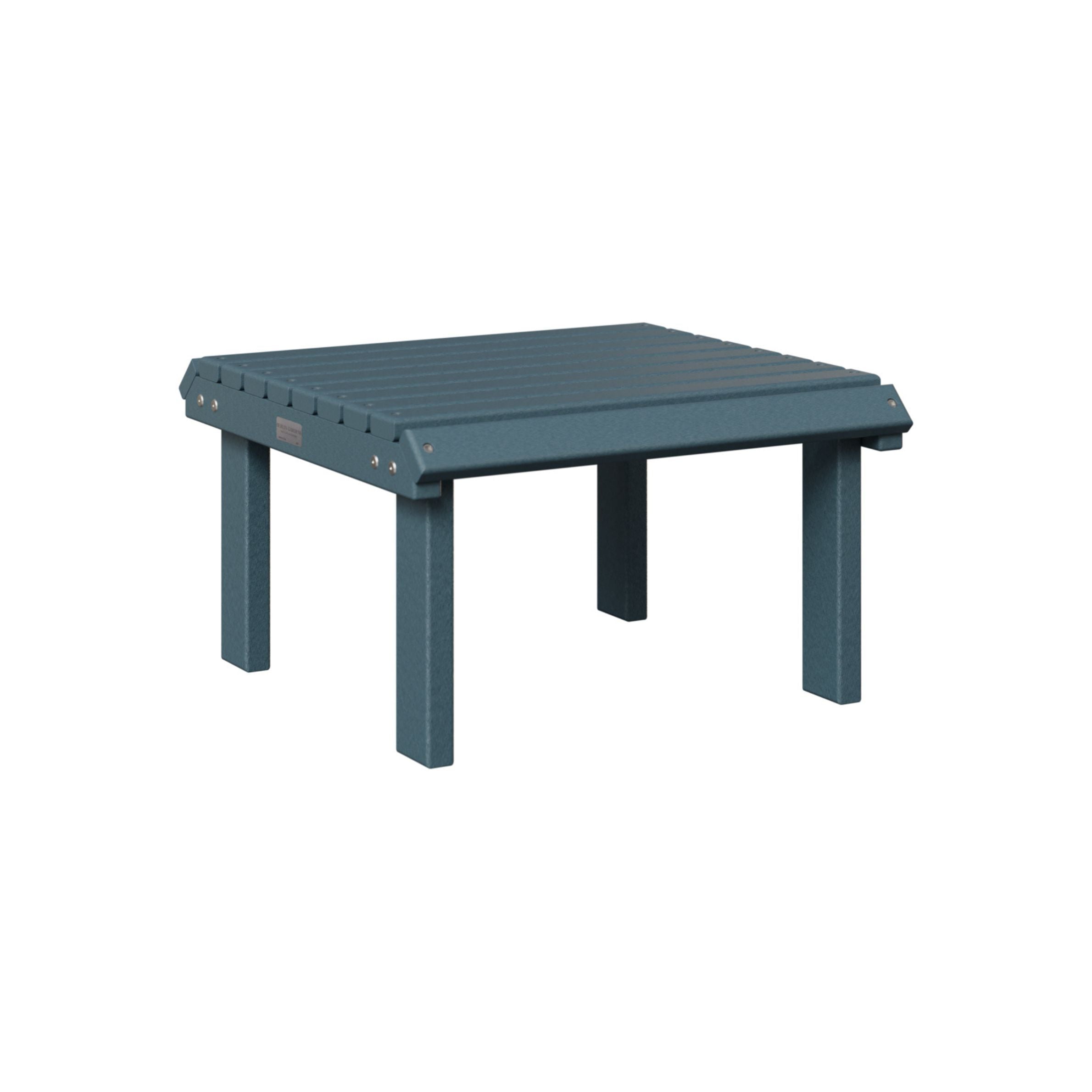 Berlin Gardens Outdoor Poly Lumber Stationary Footstool