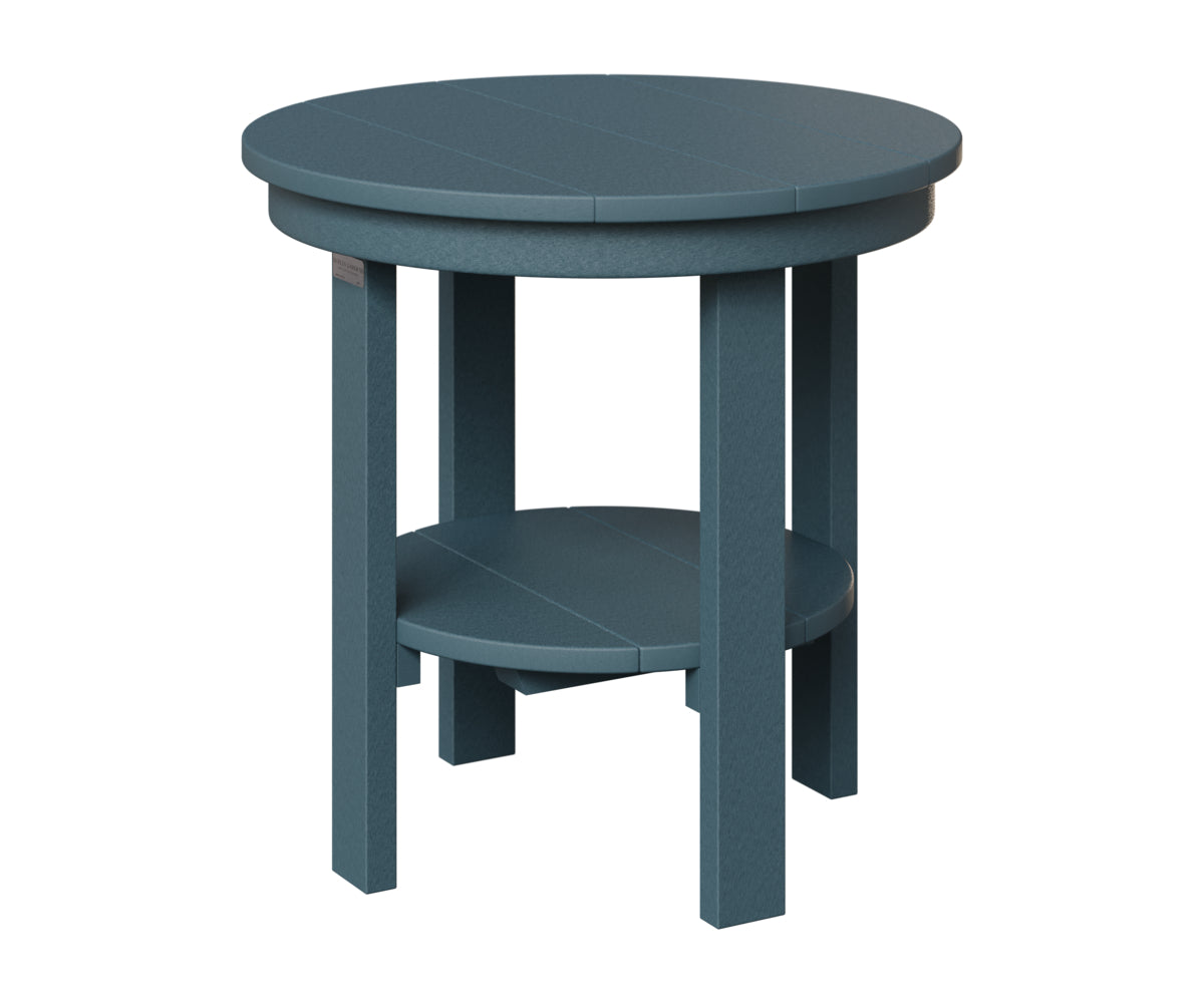 Berlin Gardens Outdoor Poly Lumber Round End Dining Table