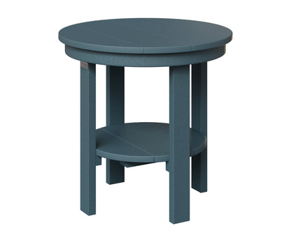 Berlin Gardens Outdoor Poly Lumber Round End Dining Table