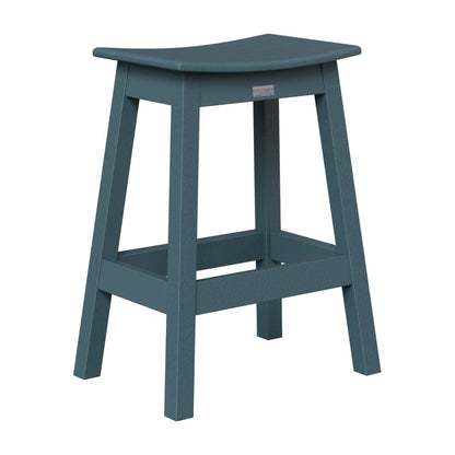 Berlin Gardens Outdoor Saddle Poly Lumber Counter Stool
