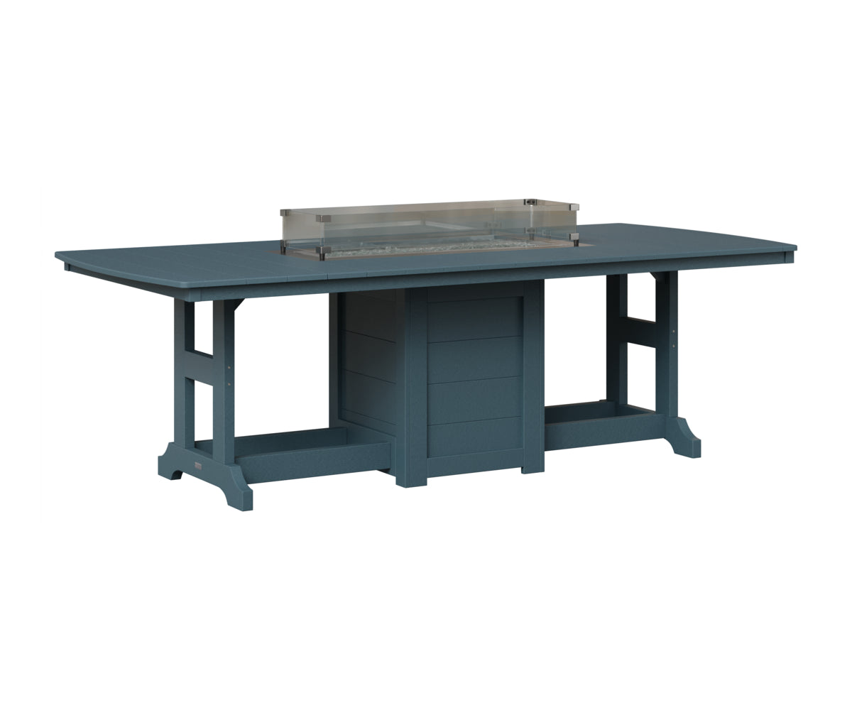 Berlin Gardens Garden Classic Fire Pit Poly Lumber Dining Table
