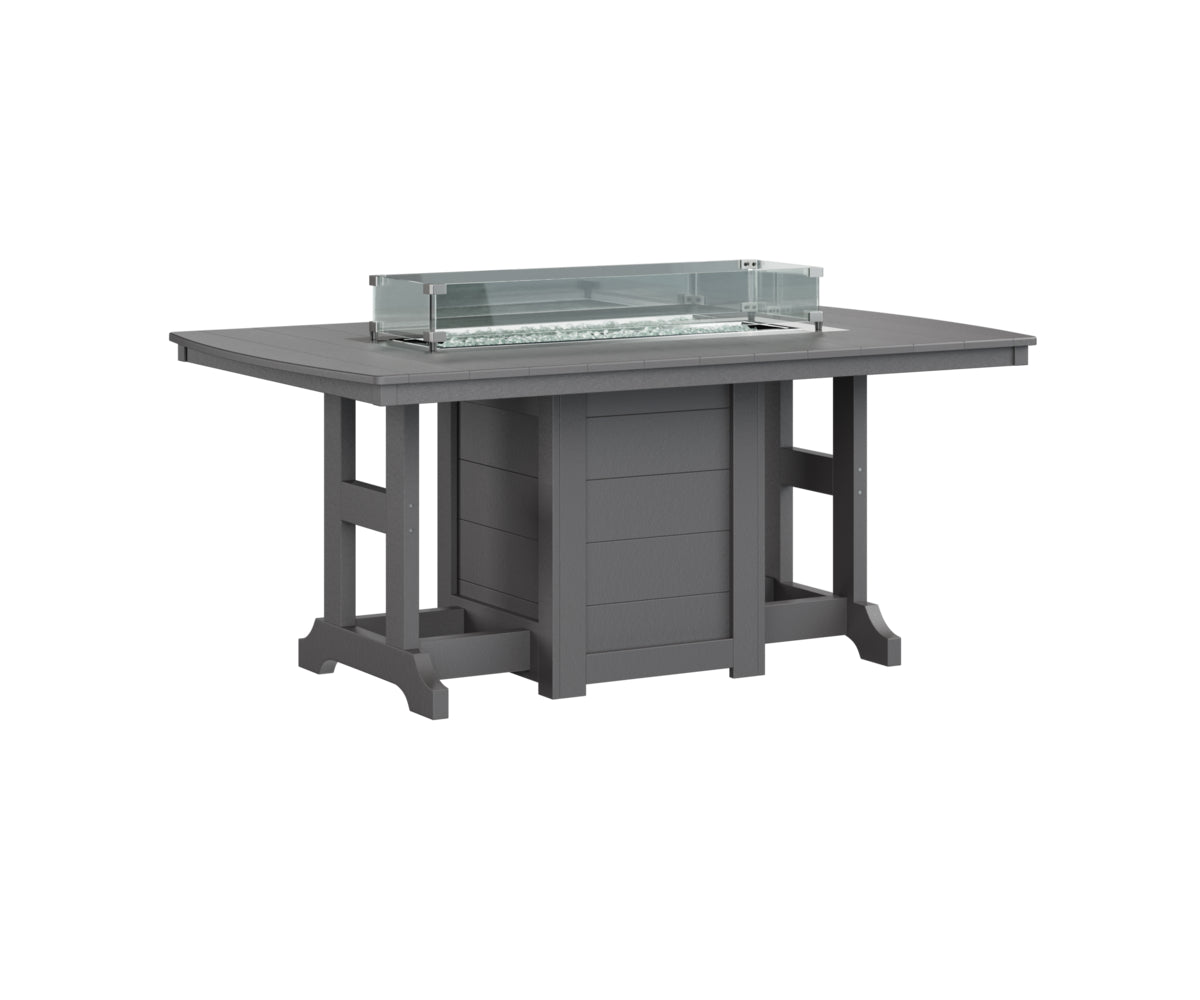 Berlin Gardens Garden Classic Fire Pit Poly Lumber Dining Table