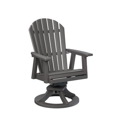 Berlin Gardens Comfo Back Poly Lumber Swivel Rocker Dining Chair