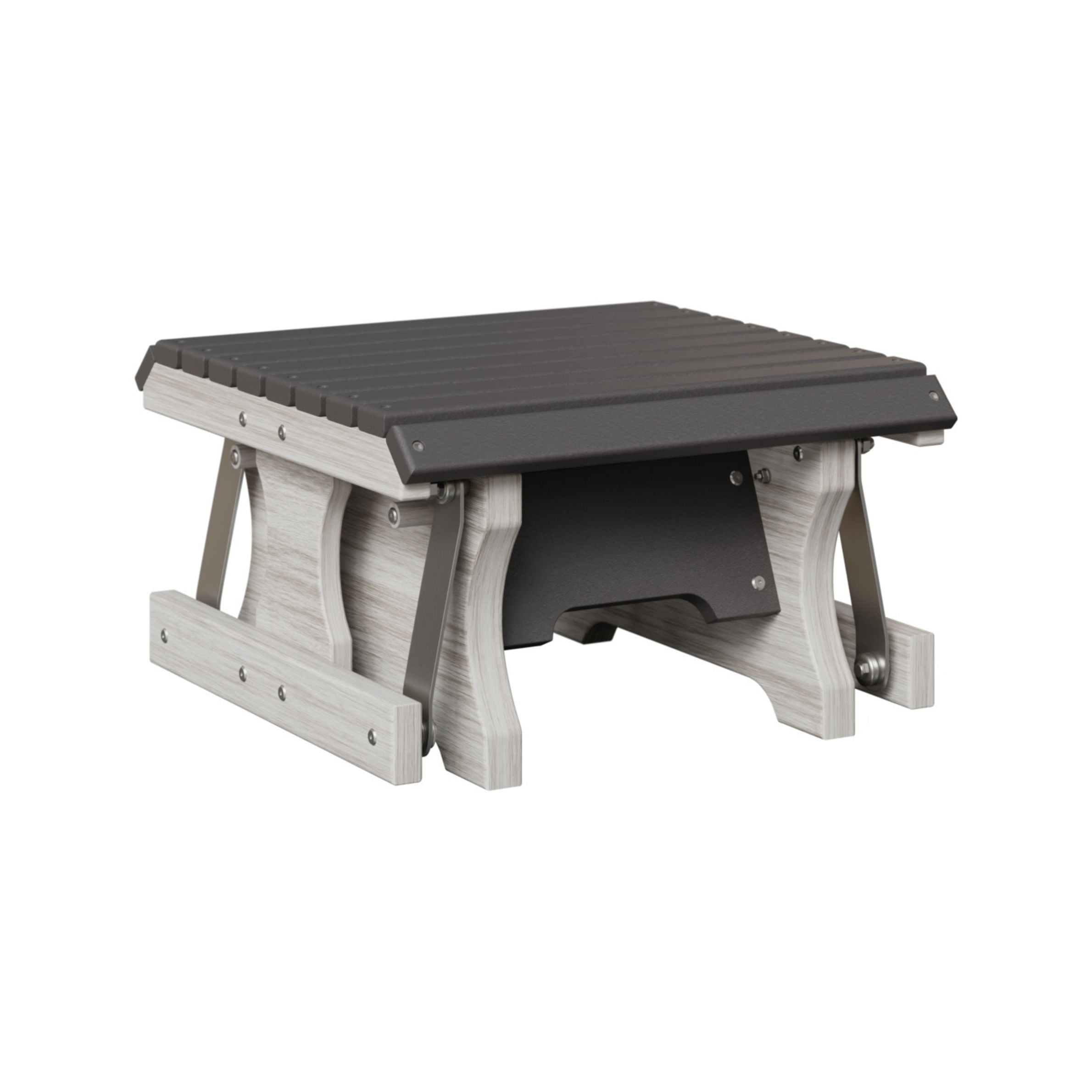 Berlin Gardens Outdoor Poly Lumber Gliding Footstool