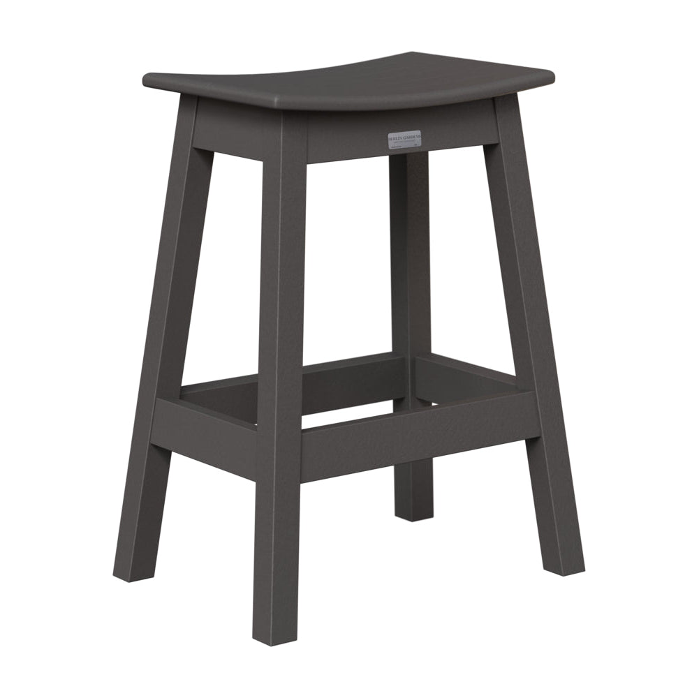 Berlin Gardens Outdoor Saddle Poly Lumber Counter Stool