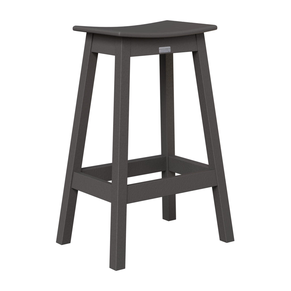 Berlin Gardens Outdoor Saddle Poly Lumber Bar Stool