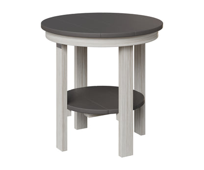 Berlin Gardens Outdoor Poly Lumber Round End Dining Table
