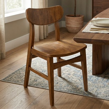 Hoosier Timbercraft Monroe Wood Side Maple Dining Chair