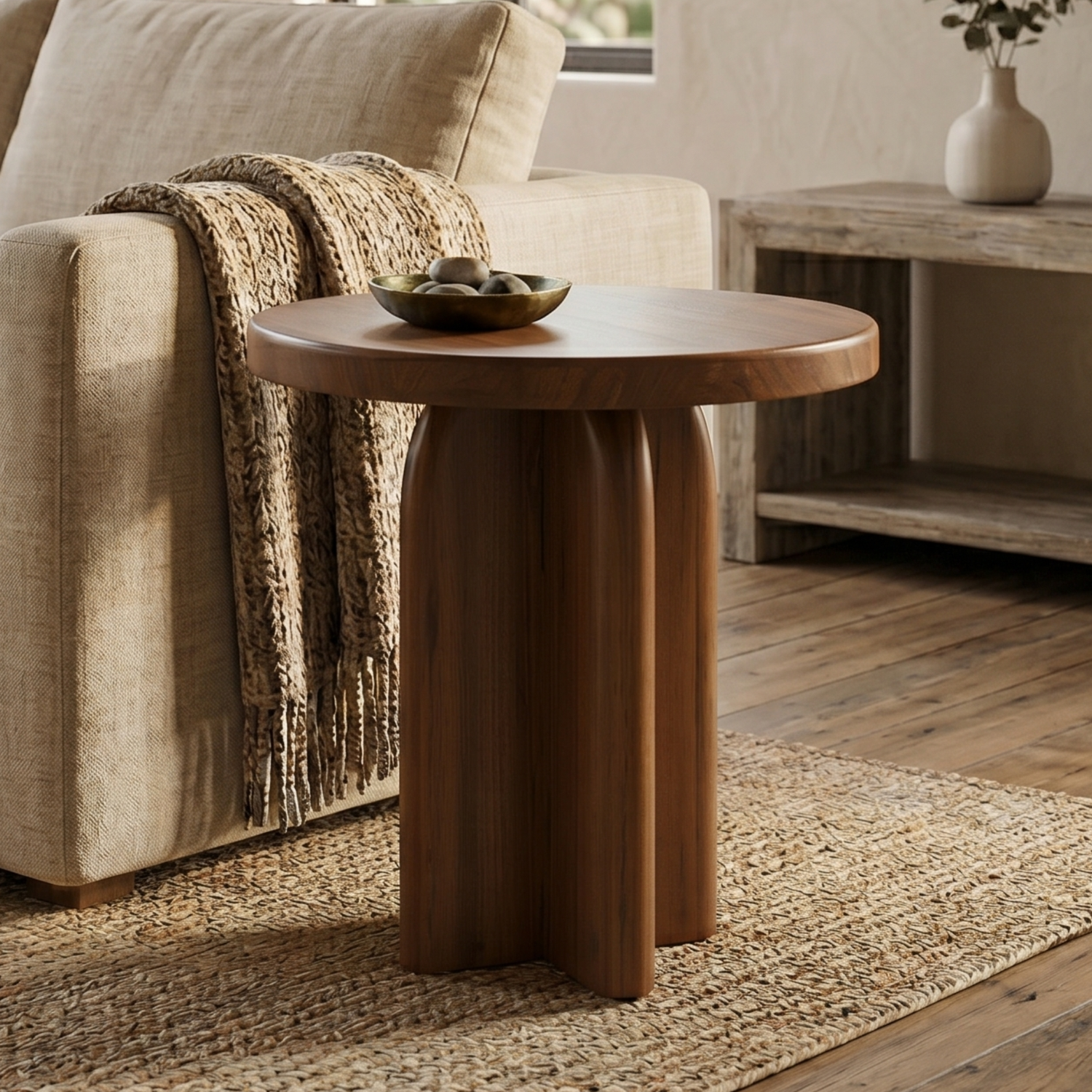 High Bank Woodworks Higley White Oak End Table