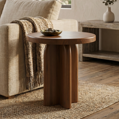 High Bank Woodworks Higley White Oak End Table