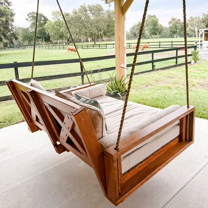 Amish Casual Malvern Porch Swing Bed, 4 Ft Cedar