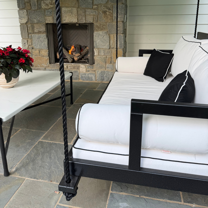 Amish Casual Stratford Swing Bed in Tricorn Black