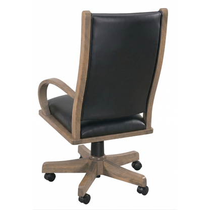 Hoosier Timbercraft Chapman Oak Desk Chair with Arms