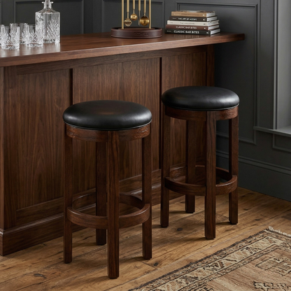 Hoosier Timbercraft Wayne Backless Maple Barstool