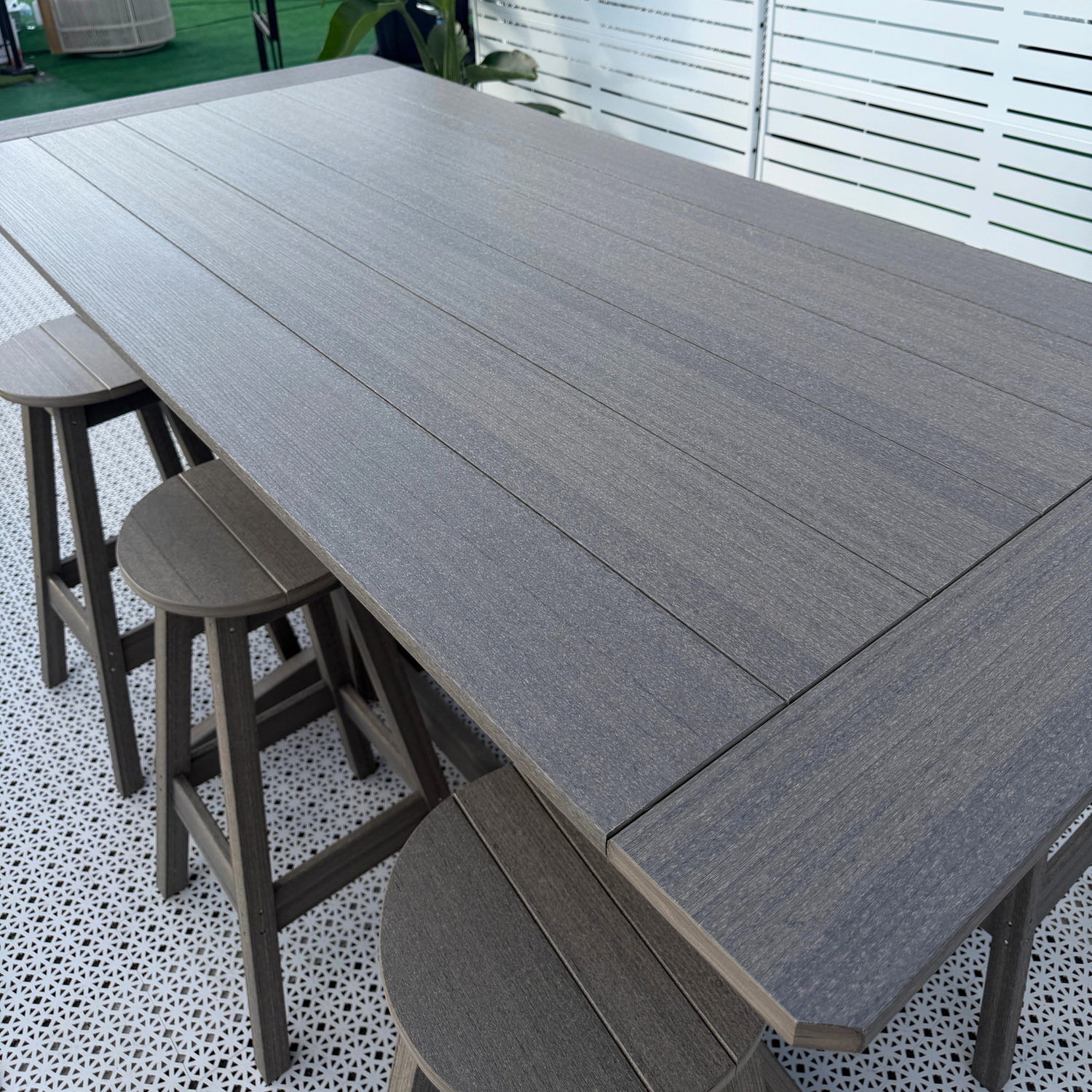 Keystone Amish Co. Bar Height Poly Outdoor Dining Table