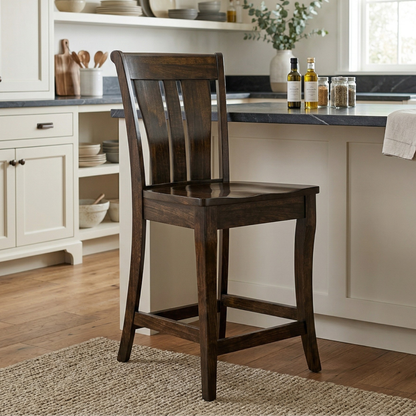 Hoosier Timbercraft Brighton Stationary Cherry Bar Chair