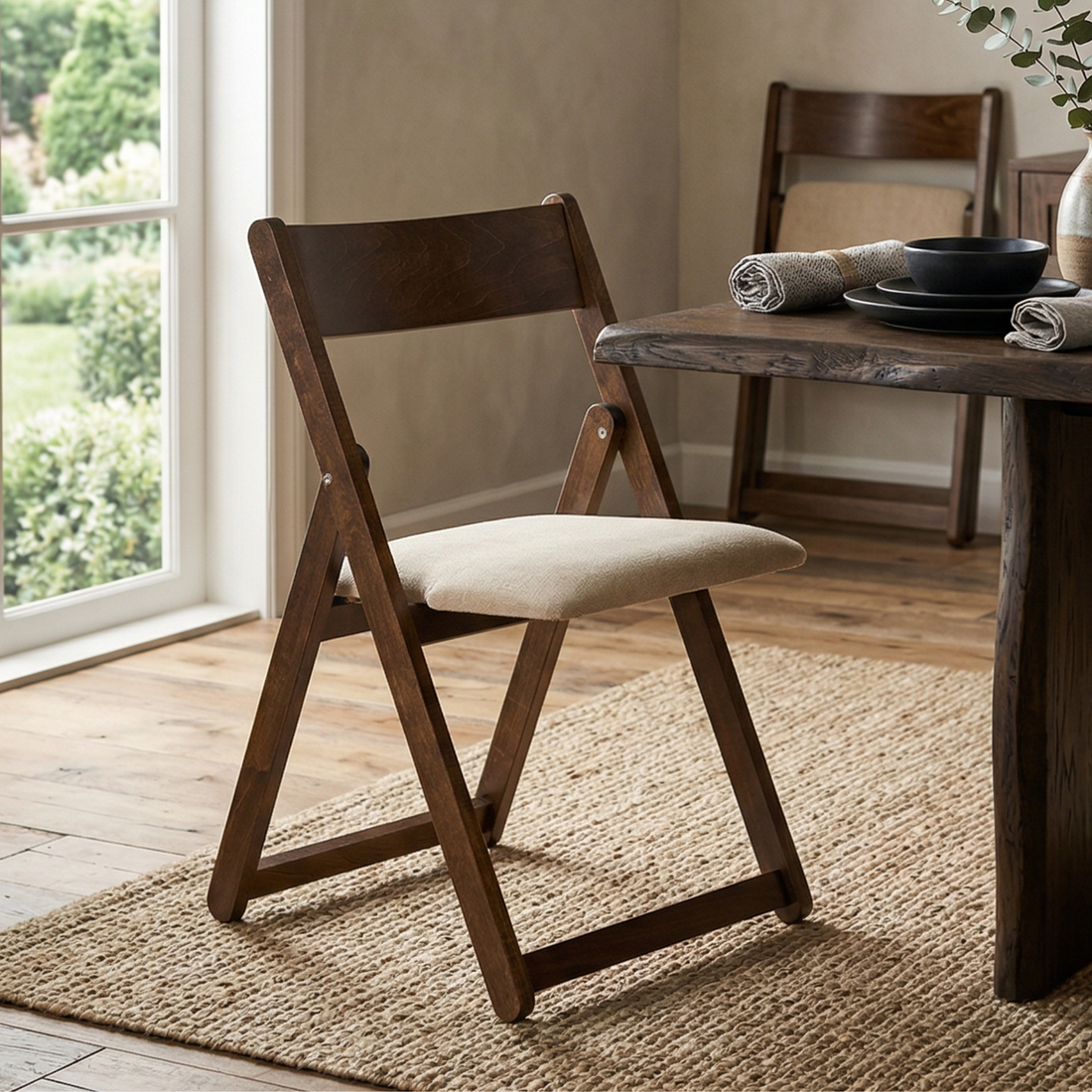 Hoosier Timbercraft Davis Maple Folding Chair