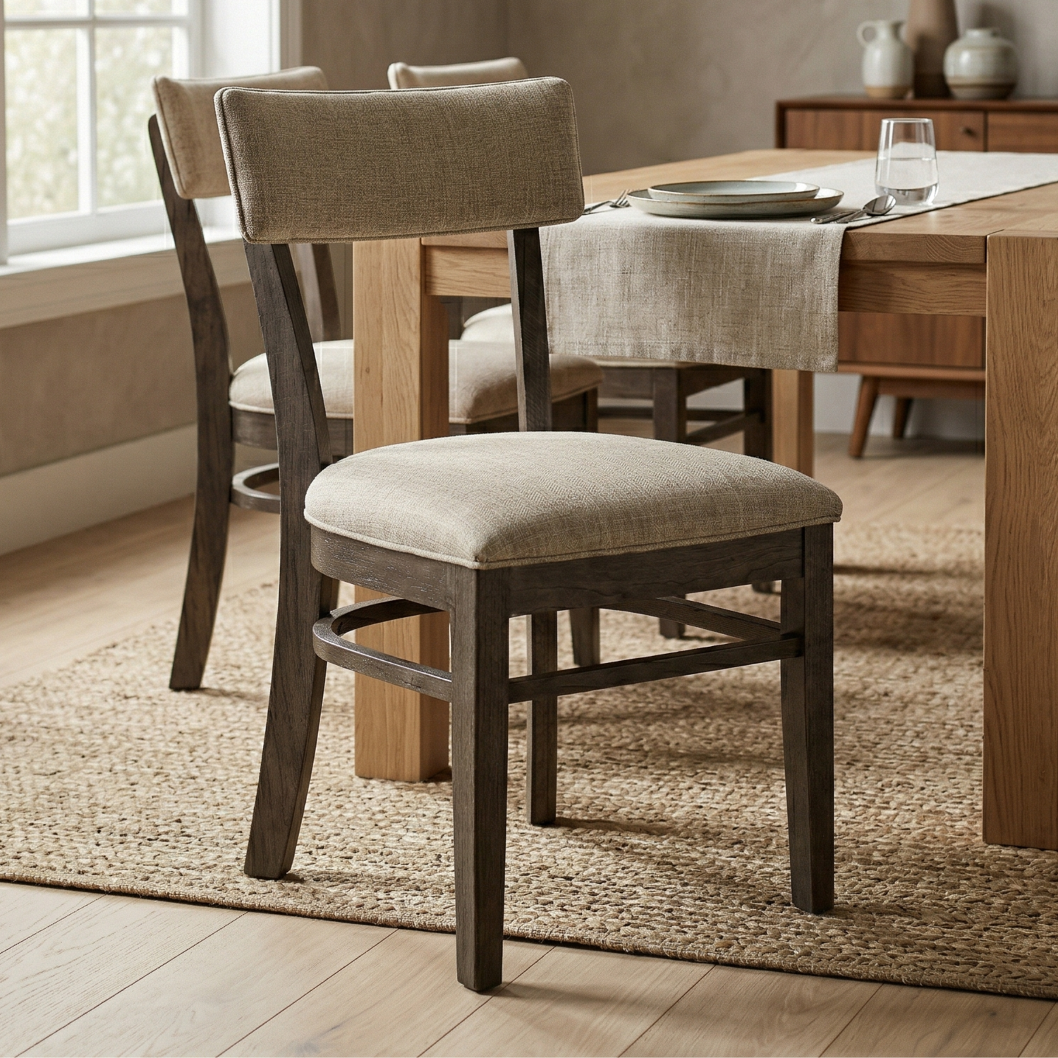 Hoosier Timbercraft Miller Amish Upholstered Side Dining Chair