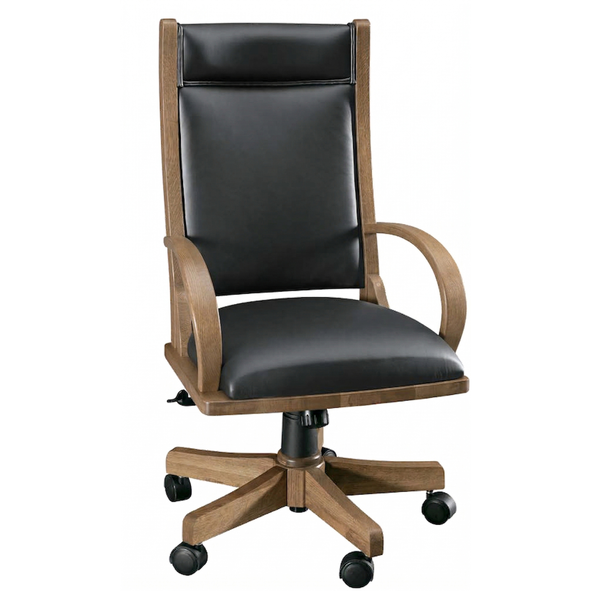 Hoosier Timbercraft Chapman Oak Desk Chair with Arms